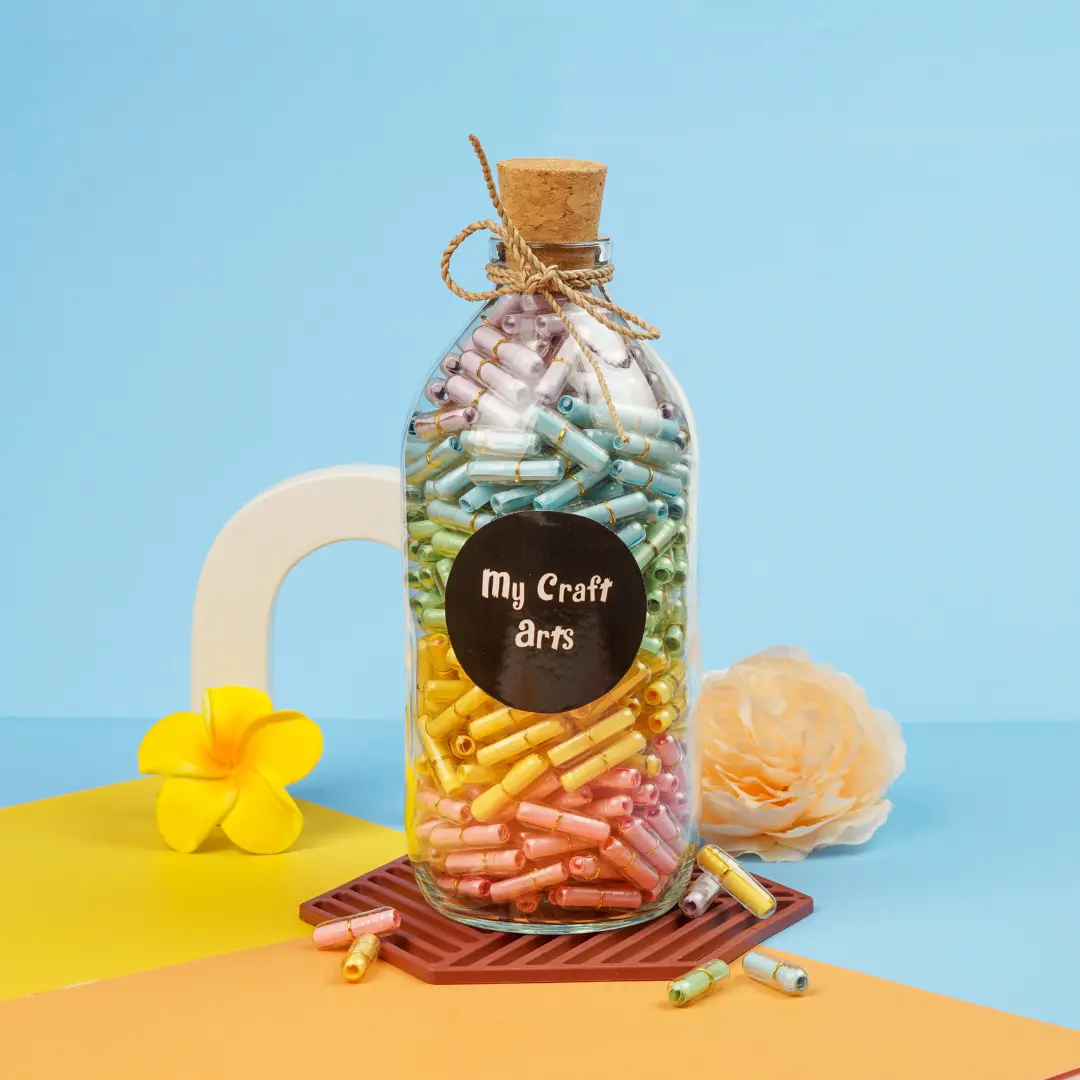 Capsule Message in Bottle [BLANK PAPER] Kado Unik Hadiah Ulang Tahun Surat Aesthetic Botol Pill - My Craft Arts