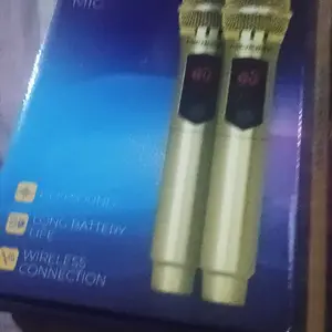 MICRONIX Wireless Microphone Profesional DM-882 Gold Edition untuk Kebutuhan Meeting Karaoke & Event
