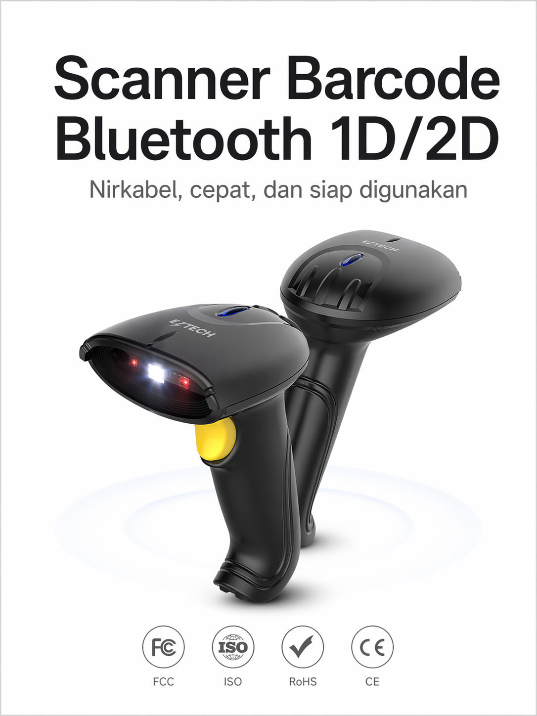 Promo Barcode Scanner 1D & 2D Support USB Wireless Bluetooth Scan ...