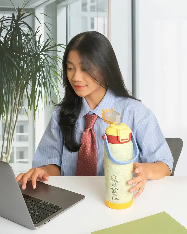 CRSL Siply Tumbler I Botol Tempat minum I 2in1 Tumbler I Tumblr Travel Bottle Stainless 750ml 24oz | Water Bottle 8