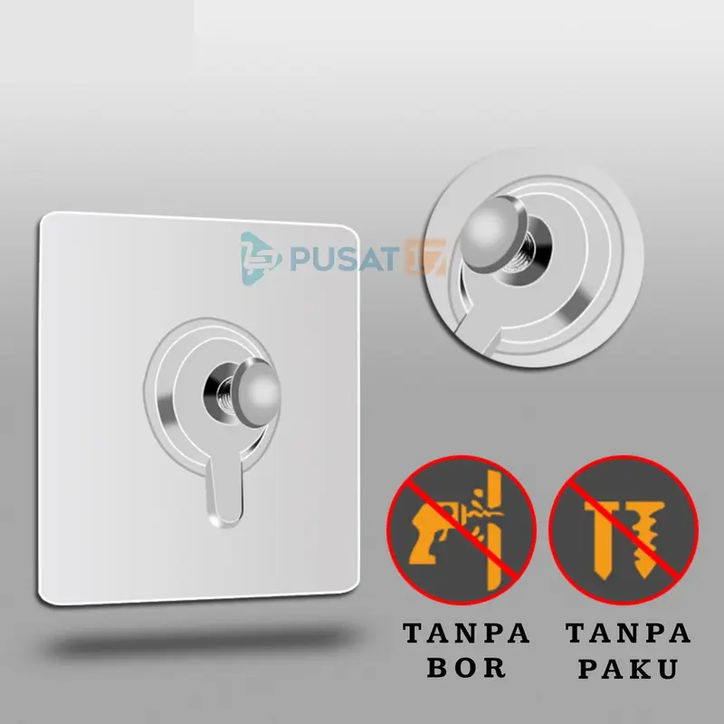 PUSAT17 TEMPELAN HOOK BAUT PAKU / TEMPELAN DINDING AJAIB BAUT GANTUNGAN HOOK MAGIC TEMPEL PEREKAT TANPA BOR 2
