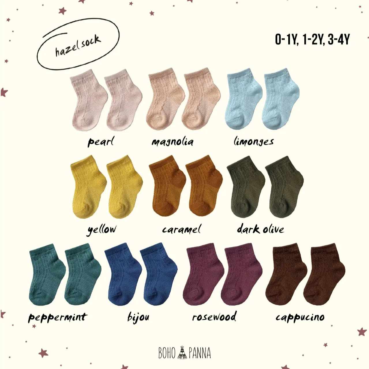 BOHOPANNA - HAZEL SOCK - Kaos Kaki Bayi