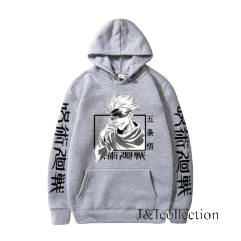 Jaket Hoodie Anak Anime Naruto/ Sweater Anak Tanggung Usia 7-15 Tahun/ Hoodie Anime JUJUTSU KISEN/ Sweater GOJO SATORU Keren/ Sweater Sablon DTF/ Fashion Atasan anak 2