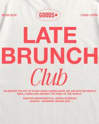 Gambar The Goods Dept - Oversized Tshirt TGD Late Brunch Broken White - M dari The Goods Dept Kota Administrasi Jakarta Pusat 2 Tokopedia