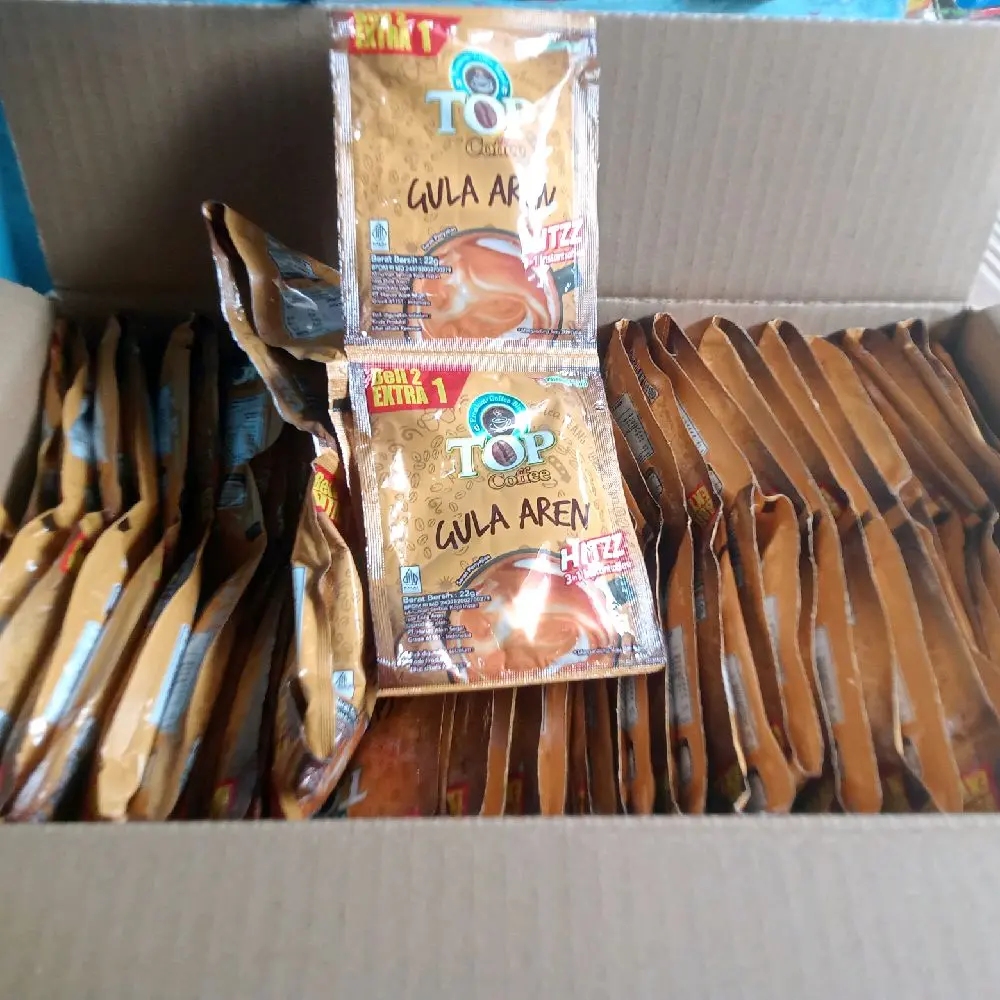 TOP Kopi Gula Aren HITTZZ 1 Dus Isi 180 Saset Gula Aren Asli Pas manisnya
