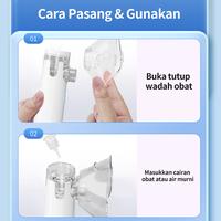 Gambar NOKE Nebulizer Portable - Alat Terapi Pernapasan Inhaler Handheld untuk Pernafasan Untuk Dewasa & Anak - White Baterai dari NOKE Official Store Kota Administrasi Jakarta Utara 5 Tokopedia