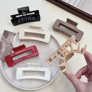 JEPIT ELASTIS / Jedai Jepitan Rambut Elastis / Jepitan Rambut Kotak Persegi / Jepitan Rambut Pita / Shark Hair Claw Hair Clip