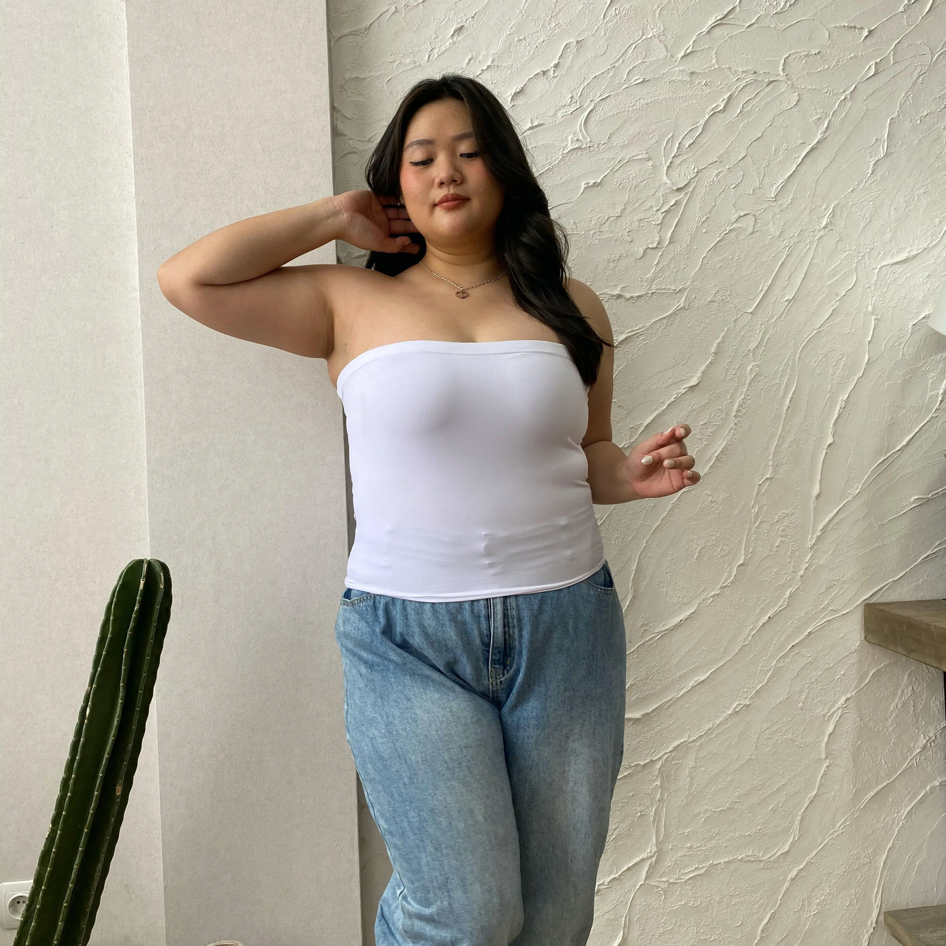 LONG TAYLOR Top BIG SIZE - Atasan Kemben BIG SIZE Wanita - Kemben Polos BIG SIZE - Baju Dalaman Kemben - Tube Top BIG SIZE