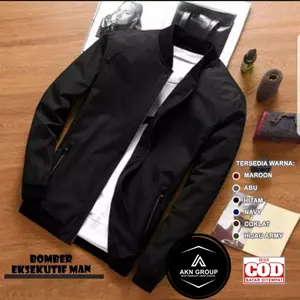 [ SIAP KIRIM ] BOMBER MAN JACKET || BOMBER EKSEKUTIF MAN || JAKET BOMBER POLOS PRIA #JD