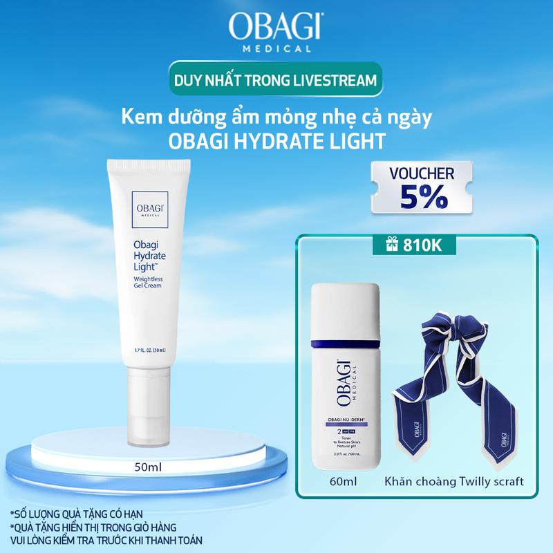 [Obagi x Kỳ Kỳ] Kem dưỡng ẩm Obagi Medical Hydrate Light Weightless Gel Cream 48g
