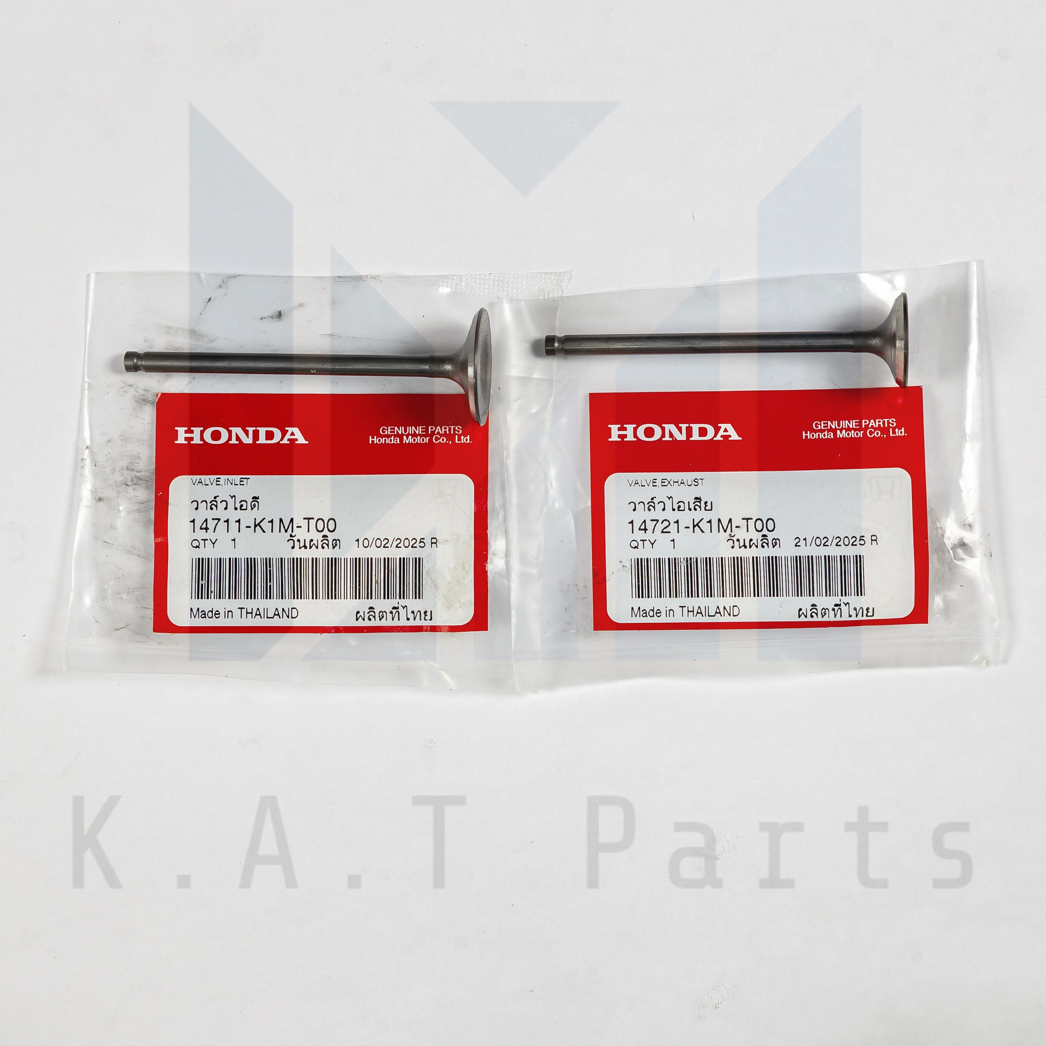 วาล์วไอดี,ไอเสีย เวฟ110i 2021 แท้ศูนย์ (14711-K1M-T00),(14721-K1M-T00) Motorcycle มอเตอร์ไซค์