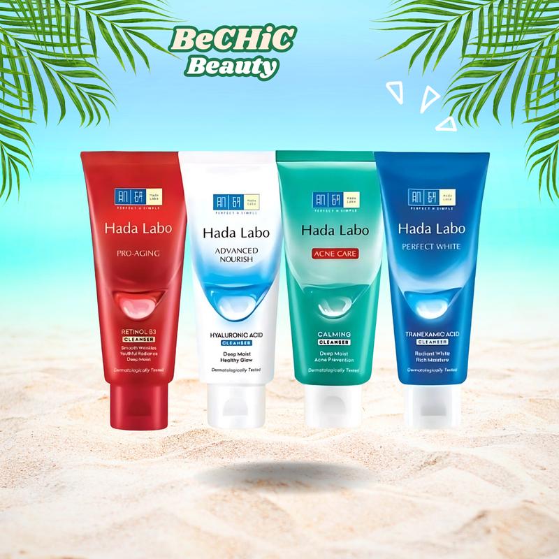 Kem rửa mặt dưỡng ẩm sâu trắng da dành cho da khô da thường Hada Labo 80g Skincare