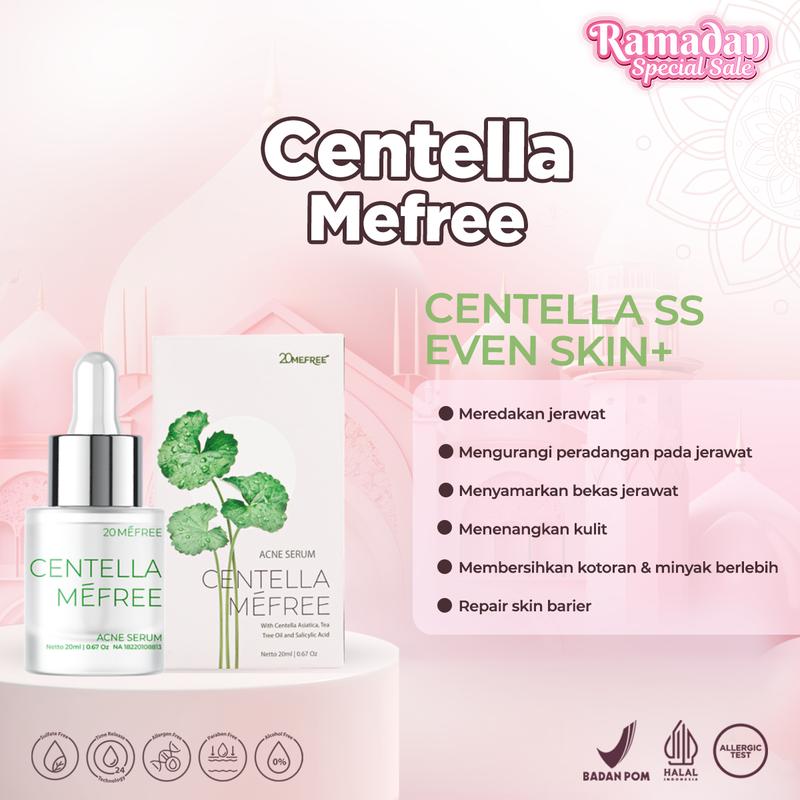 Glow & Clear Layering -  Licorice Mefree +  Centella Mefree (Brightening Serum +  Acne Serum) - Mencerahkan sekaligus mengurangi jerawat, minyak berlebih, komedo dan chicken skin 3