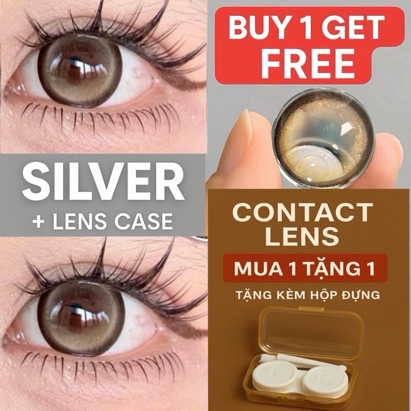 LENS [0 -6 Độ CẬN-DIA-14.5] Kính áp tròng MÀU NÂU Phong Cách ( Brown Sabira)