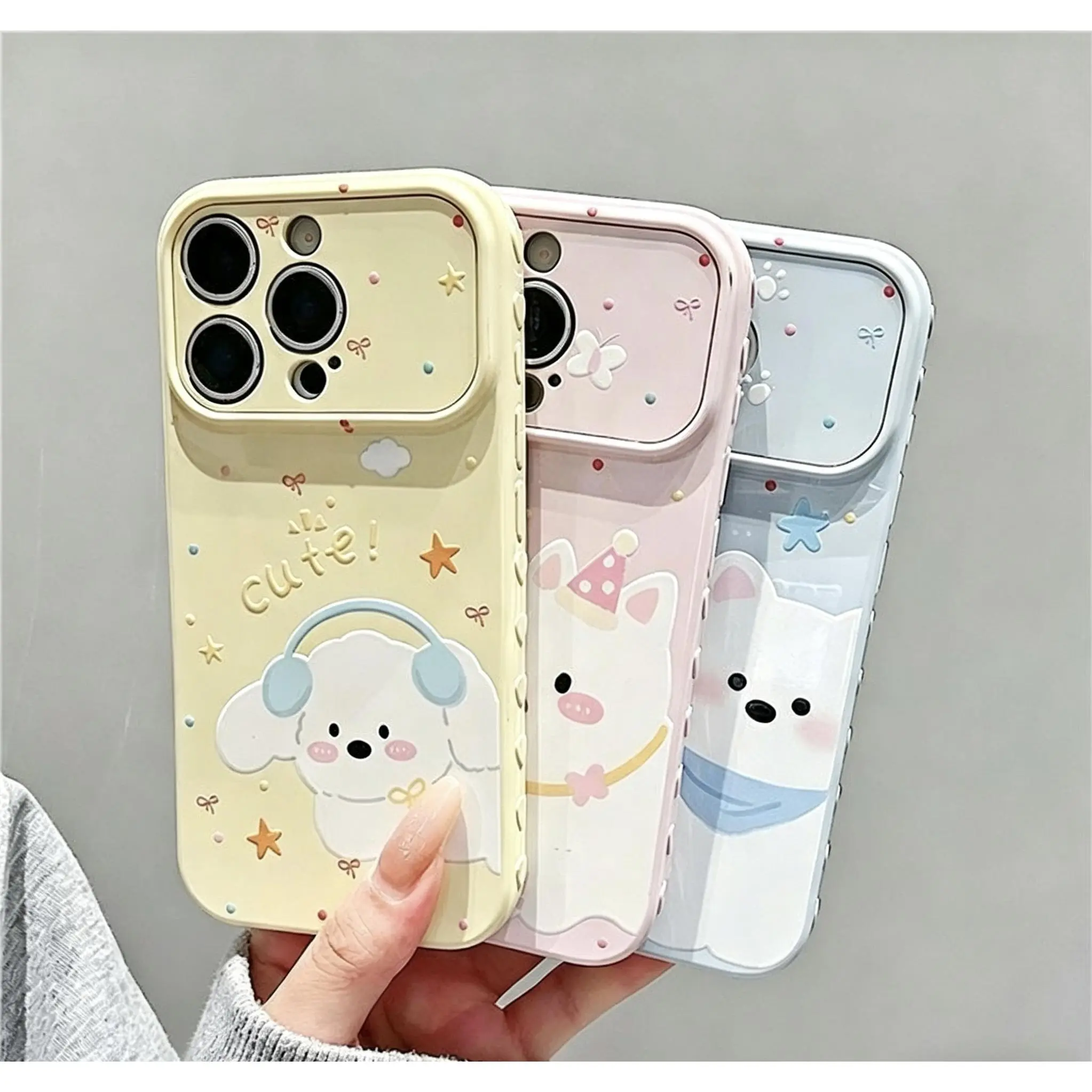 Ốp điện thoại hình thú nhỏ phù hợp cho iPhone 17/16/15, iPhone 14/13/12/11, ốp promax, ốp hoạt hình dễ thương xsmax chống sốc mới 17promax.