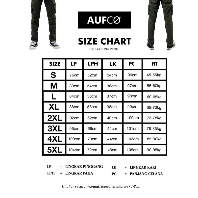 AUFCO Celana Cargo Panjang Basic Slimfit Model 1
