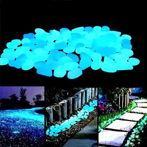 Bolsa de piedras fluorescentes, guijarros y piedras luminosas para decoración exterior, fiestas y días festivos, acuarios, patios y plantas en macetas