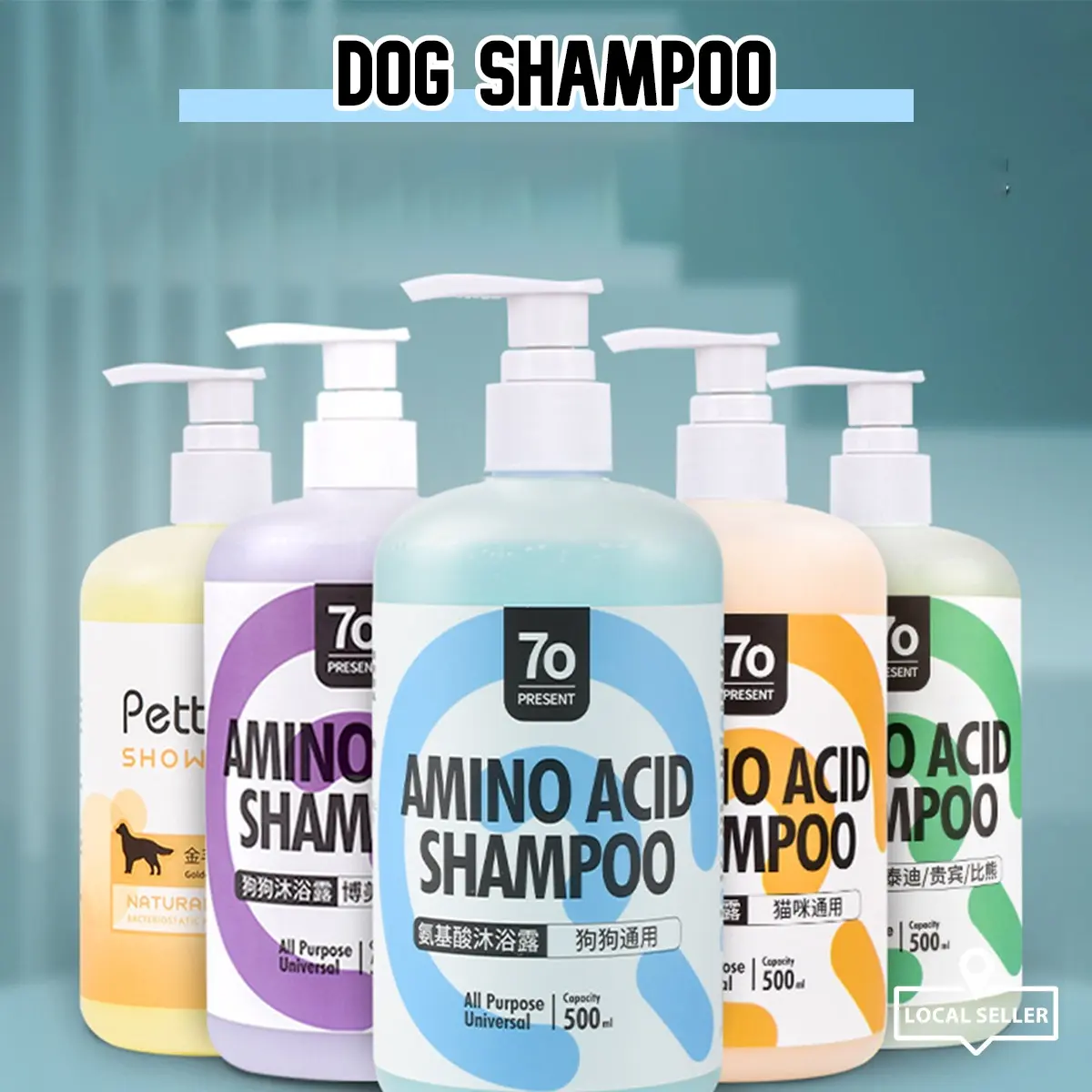[SG] 500ML Dog Shampoo/ Amino Acid Pet Shampoo/ Gentle Nourishing Decontaminating/ Fragrant Cat Puppy Shampoo Shower Gel
