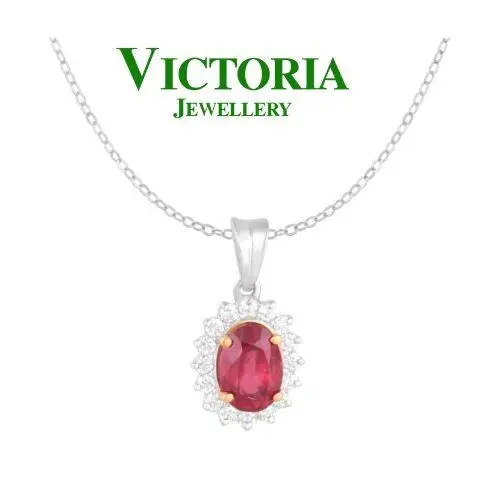 Liontin Berlian Batu Ruby VPD1208733 Victoria Jewellery