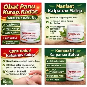Kalpanax Salep Kulit Anti Jamur Obat Panu Yang Ampuh  Pot 6 g