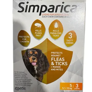 Simparica Obat Kutu Anjing 5,1-10 kg 35 Hari - 3 Chews