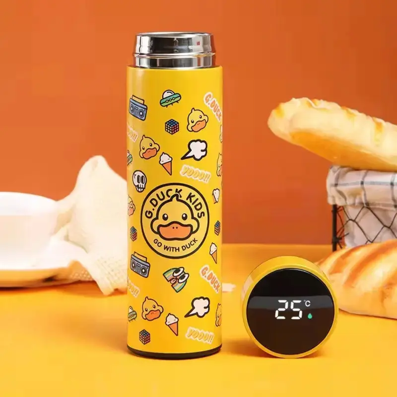 Tumbler Sakura BT-26 LED Stainless Steel 500ml Custom Nama/Logo Printing UV berwarna dan Gravir Laser 1
