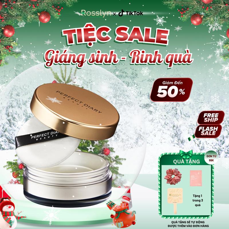 Phấn phủ kiềm dầu Perfect Diary Perfect chống thấm nước kiểm soát dầu 12h với 3 màu tùy chọn 7g Mỹ Phẩm Nữ Trang Điểm Cosmetic