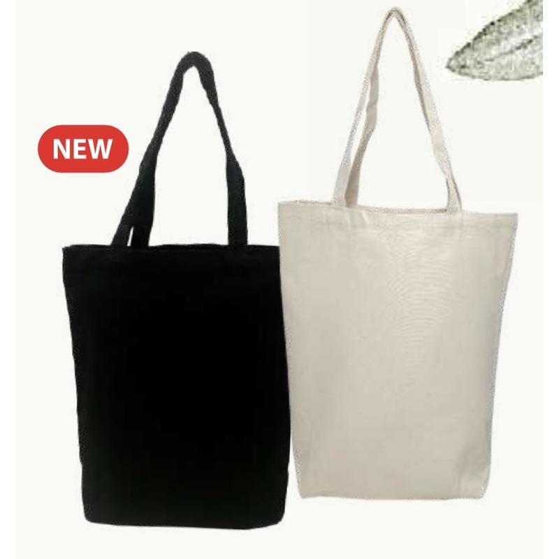 12oz Plain Canvas Tote Bag A4 Size Shopping Beg Simple Totebag - TikTok ...