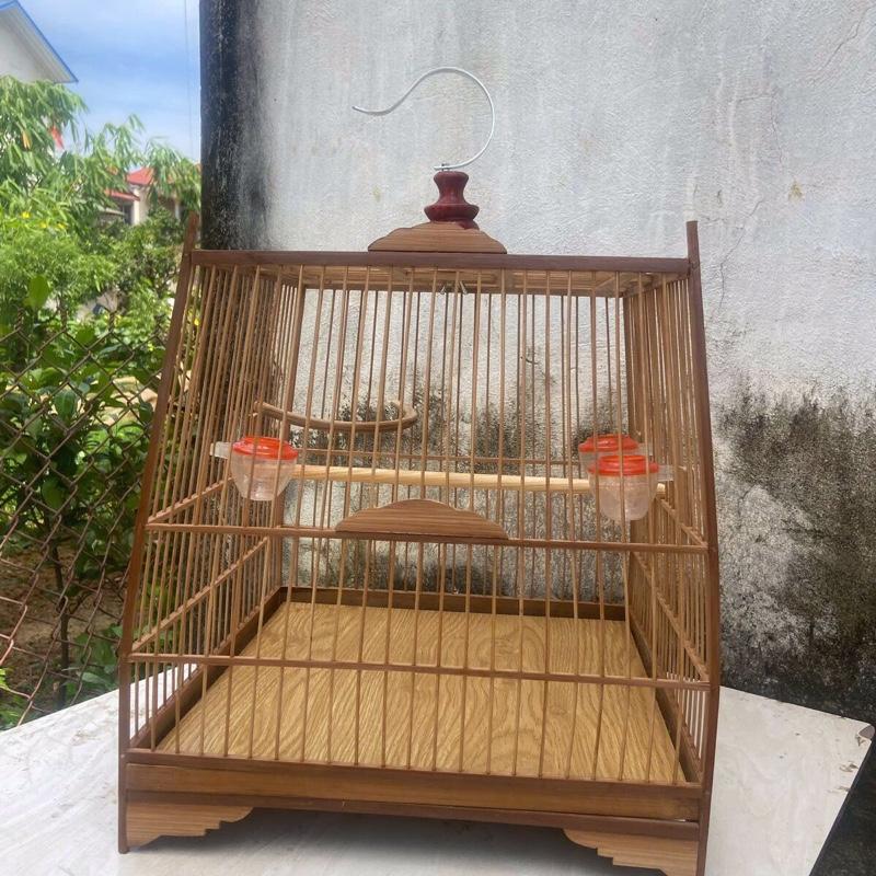 lồng chim tự ráp nan tre đủ pk không áo