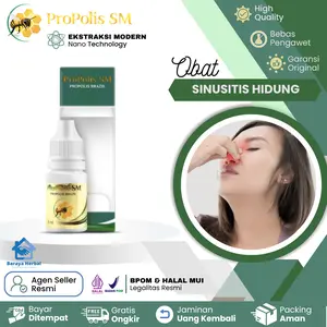 Propolis SM Brazil untuk Sinusitis Polip Hidung Pilek Flu menahun Anak Dan Dewasa - halal tanpa efek samping