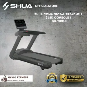 Exercise Machines | Treadmill Commercial Shua SH-T8919 & SH-T8919T (LED CONSOLE & TOUCHSCREEN)