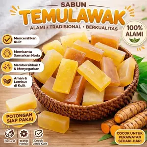 Sabun Temulawak Kiloan Original Potongan Pabrik – Cerahkan & Haluskan Kulit Alami