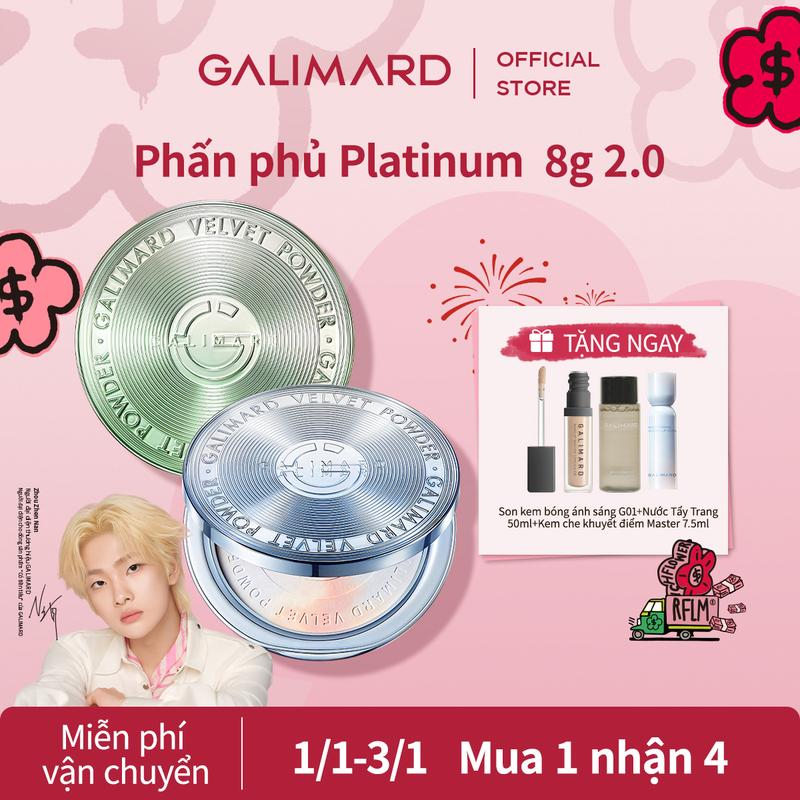  8g Phấn Nén Làm Sáng Da GALIMARD Hiệu Chỉnh Màu Nhẹ Mặt Chống Nước Trang Điểm Mặt 