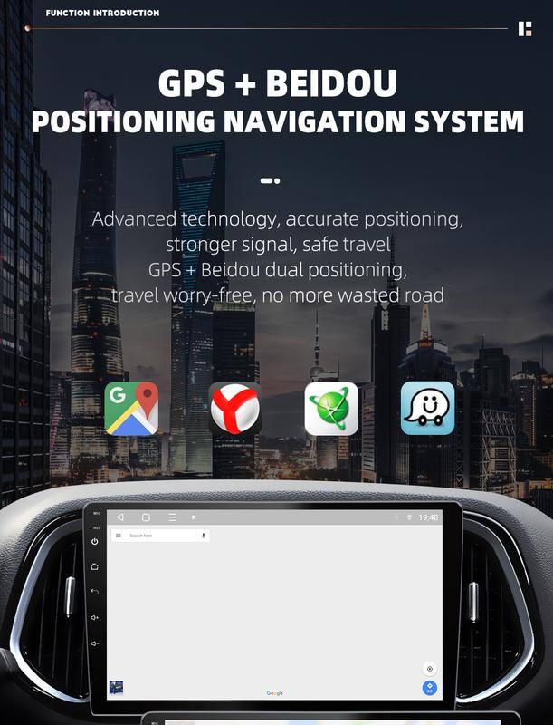 8Cores 8GB+128GB Head Unit Support Plug SIM Card IPS Car Screen Android 13 Mobile Navigasi , Built-in Fan Car Radio / FM radio player, GPS, Wifi, Bluetooth Untuk TOYOTA Daihatsu Mitsubishi android mobil Navigation 3