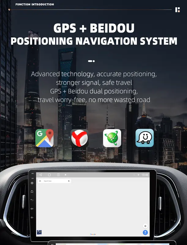 8Cores 8GB+128GB Head Unit Support Plug SIM Card IPS Car Screen Android 13 Mobile Navigasi , Built-in Fan Car Radio / FM radio player, GPS, Wifi, Bluetooth Untuk TOYOTA Daihatsu Mitsubishi android mobil Navigation 2