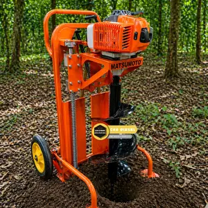 Mesin Bor Tanah Eart Auger Matsumoto MED 680 WF + Drill 14 Inch 40cm