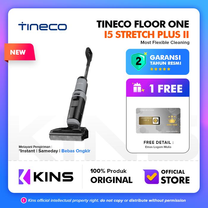 Gambar Tineco Floor One i5 Stretch Plus II Smart Wet Dry Cordless Stick Vacuum Cleaner and Floor Washer Vakum | 20kPa dari KINS Official Store Kota Administrasi Jakarta Barat Tokopedia