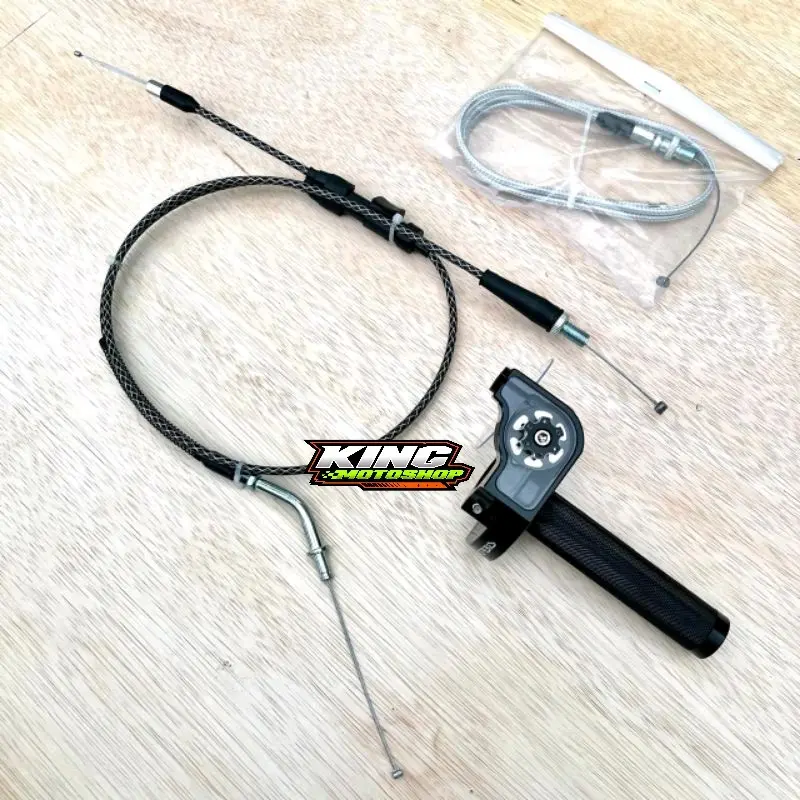 Gas Spontan Acerbis v1 v2 Full CNC kabel cabang Full karbon PNP FizR | Satria | Ninja | Rx King Motorcycle