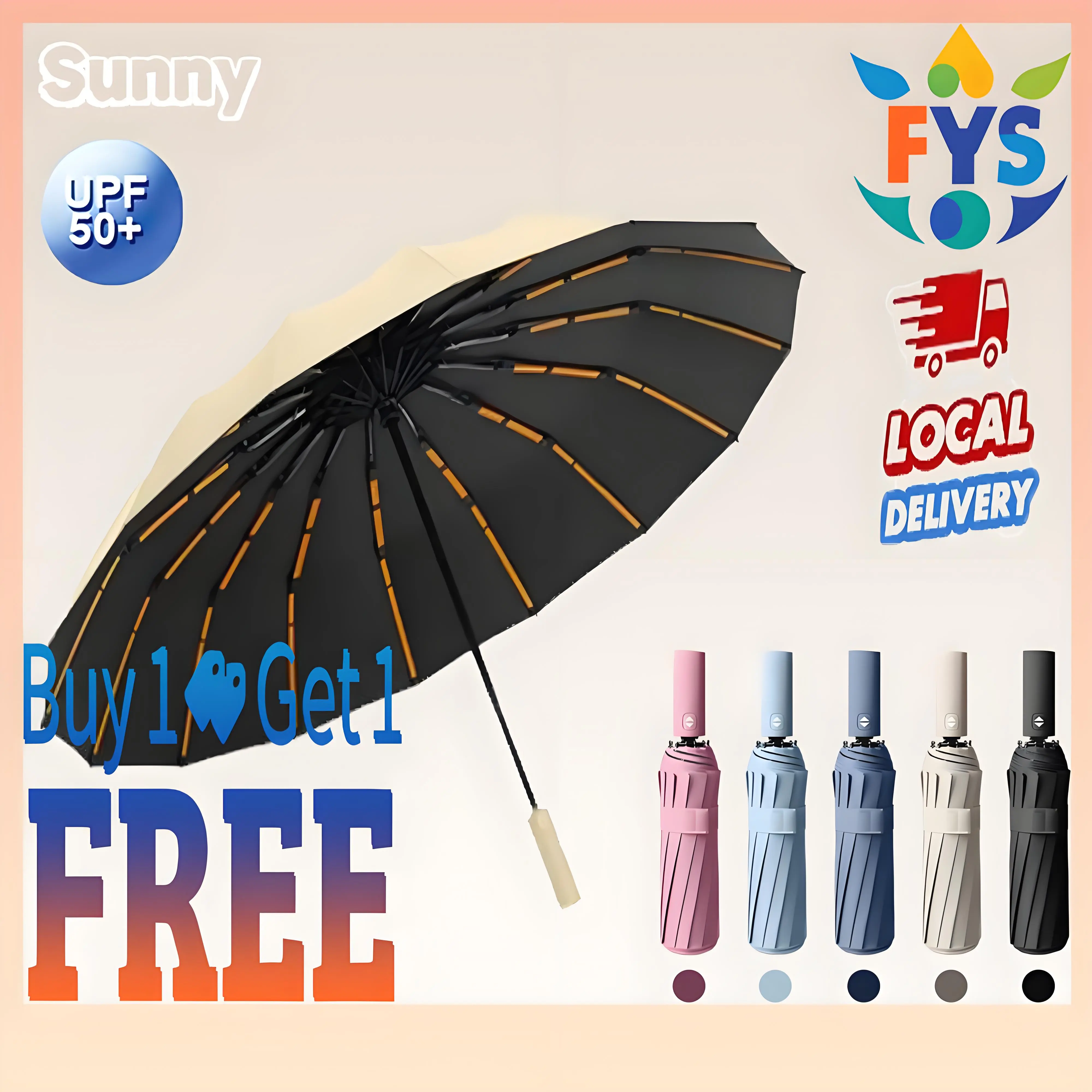 Buy 1 Take 1 or Buy 1 HighQuality 16 Ribs Umbrella Folding Automatic Large Uv Umbrella Windproof Payong Automatic Makapa