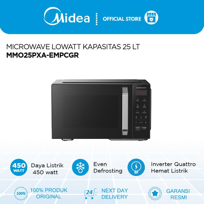 Gambar [HARGA DISKON] Midea Microwave Oven  Listrik Tombol 25 L - MMO25PXA-EMPCGR  Low Watt Inverter Microwave dari Midea Electronics Indonesia Kota Administrasi Jakarta Utara Tokopedia