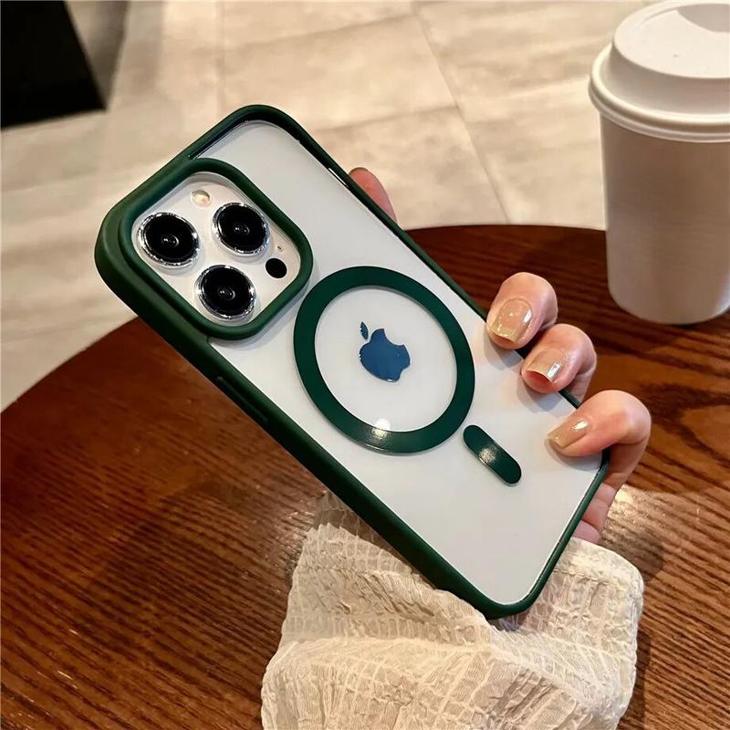 Product Introduction of Luxury Magnetic Wireless Charge For Magsafe Case for iPhone 15 14 Plus 13 12 11 Pro Max Shockproof Soft Transparent Bumper Cover 8