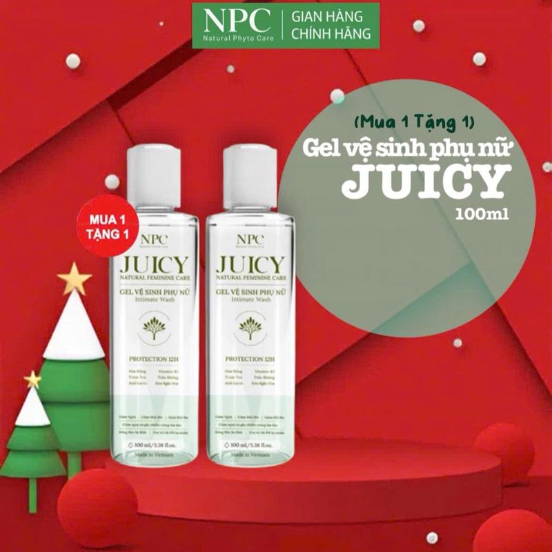   MUA 1 TẶNG 1  Gel vệ sinh phụ nữ NPC Juicy tinh chất trầu không tràm trà giảm ngứa không chứa paraben an toàn cho mẹ bầu - chai 100ml dung dịch vệ sinh phụ nữ 