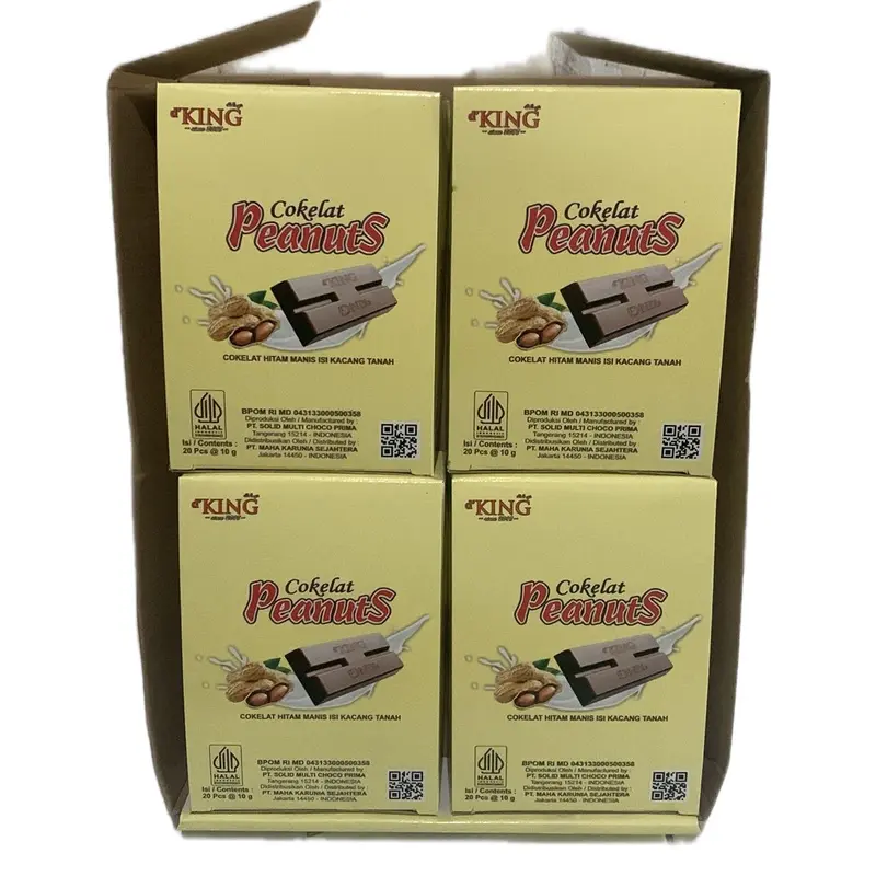 Coklat Peanut D’King 1 dus isi 4 pak 1