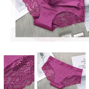 Celana Dalam Seamless Renda Wanita Premium Ice Silk Sexy Celana Dalam Seamless Renda Wanita Premium Ice Silk Sexy