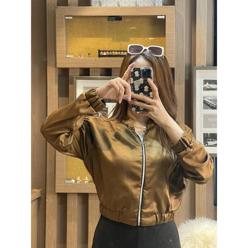 Sybn - Jaket Outer Satin Premium Wanita Jaket Bomber Kasual bisa Cod 7