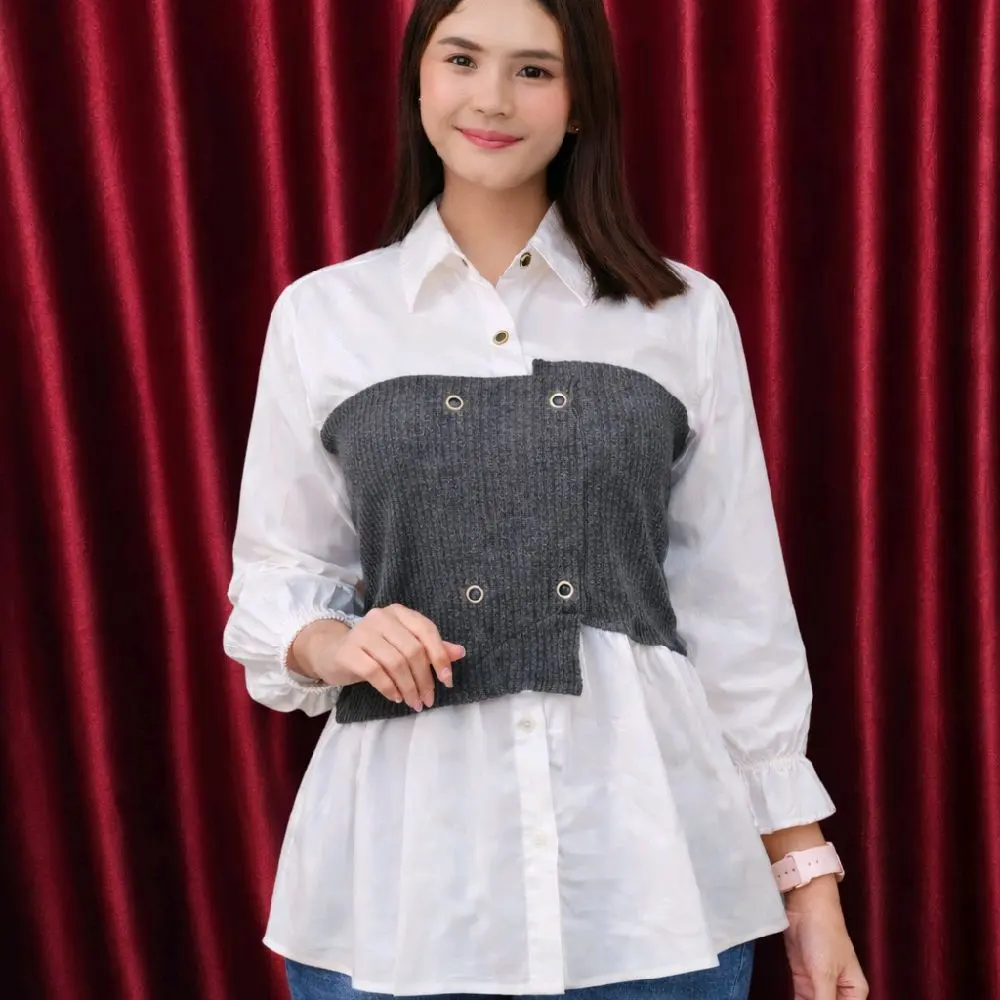 manda kenit abu-abu kombinasi bw