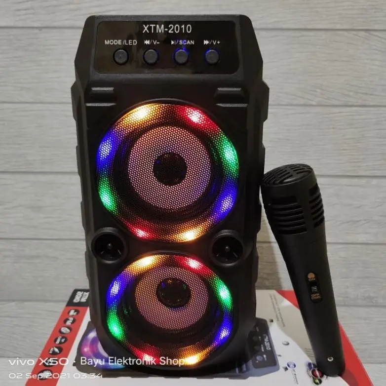 COD SPEAKER MINI KARAOKE TINGKAT SQRS-2009 SUPER BASS FREE MIC 3