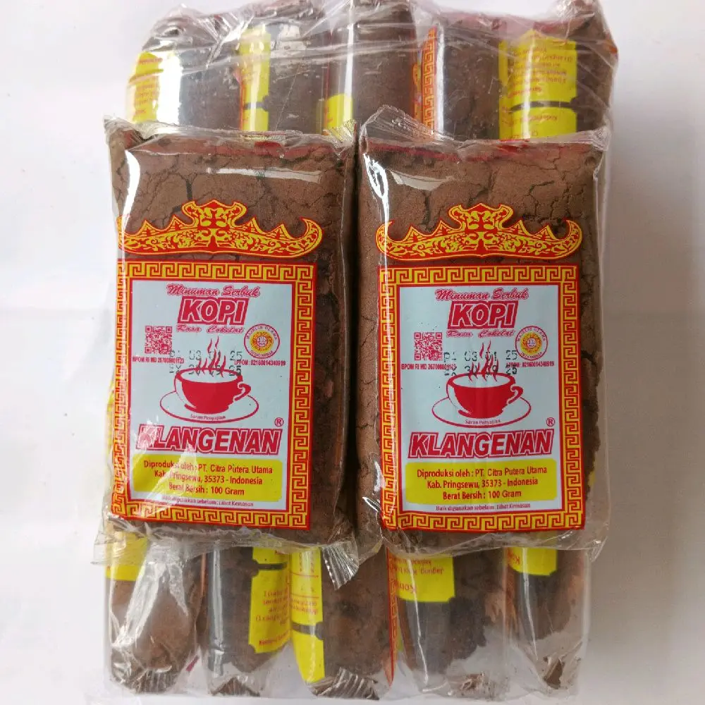 Kopi Klangenan Robusta Asli Lampung 100gr 1 kg (10 Pcs) - Kopi Bubuk Robusta - Coffee