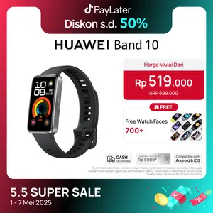 [Sefrico Techno's Eksklusif] HUAWEI Band 10 Smartband | Sleek Aluminum Alloy Case | Pro-Level Sleep Analysis | Emotional Wellbeing Assistant