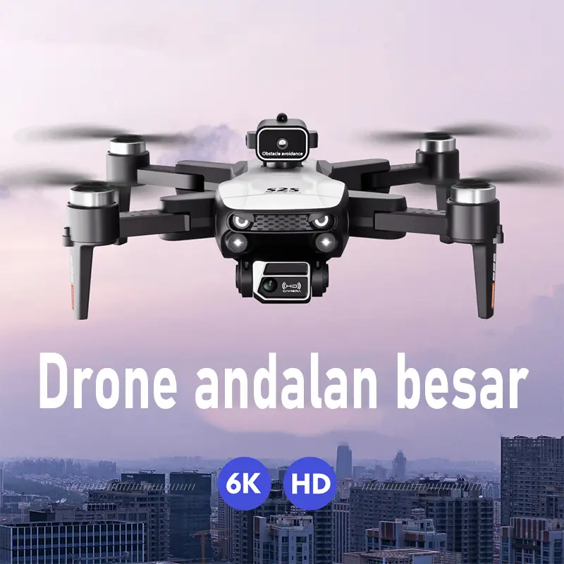 Drone Besar Unggulan-dengan Kamera Ganda-Pesawat Remote Control-Fotografi Udara-Drone Definisi Tinggi 6K 0